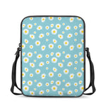 Polka Dot Daisy Flower Pattern Print Rectangular Crossbody Bag