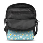 Polka Dot Daisy Flower Pattern Print Rectangular Crossbody Bag