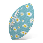 Polka Dot Daisy Flower Pattern Print Rugby Ball