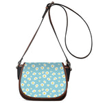 Polka Dot Daisy Flower Pattern Print Saddle Bag
