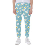 Polka Dot Daisy Flower Pattern Print Scuba Joggers