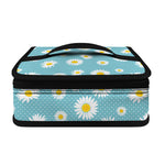 Polka Dot Daisy Flower Pattern Print Small Lunch Bag
