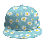 Polka Dot Daisy Flower Pattern Print Snapback Cap