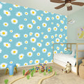 Polka Dot Daisy Flower Pattern Print Wall Sticker