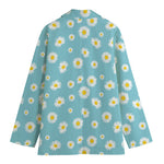Polka Dot Daisy Flower Pattern Print Women's Blazer