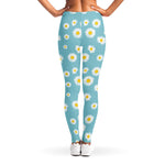 Polka Dot Daisy Flower Pattern Print Women's Leggings