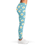 Polka Dot Daisy Flower Pattern Print Women's Leggings