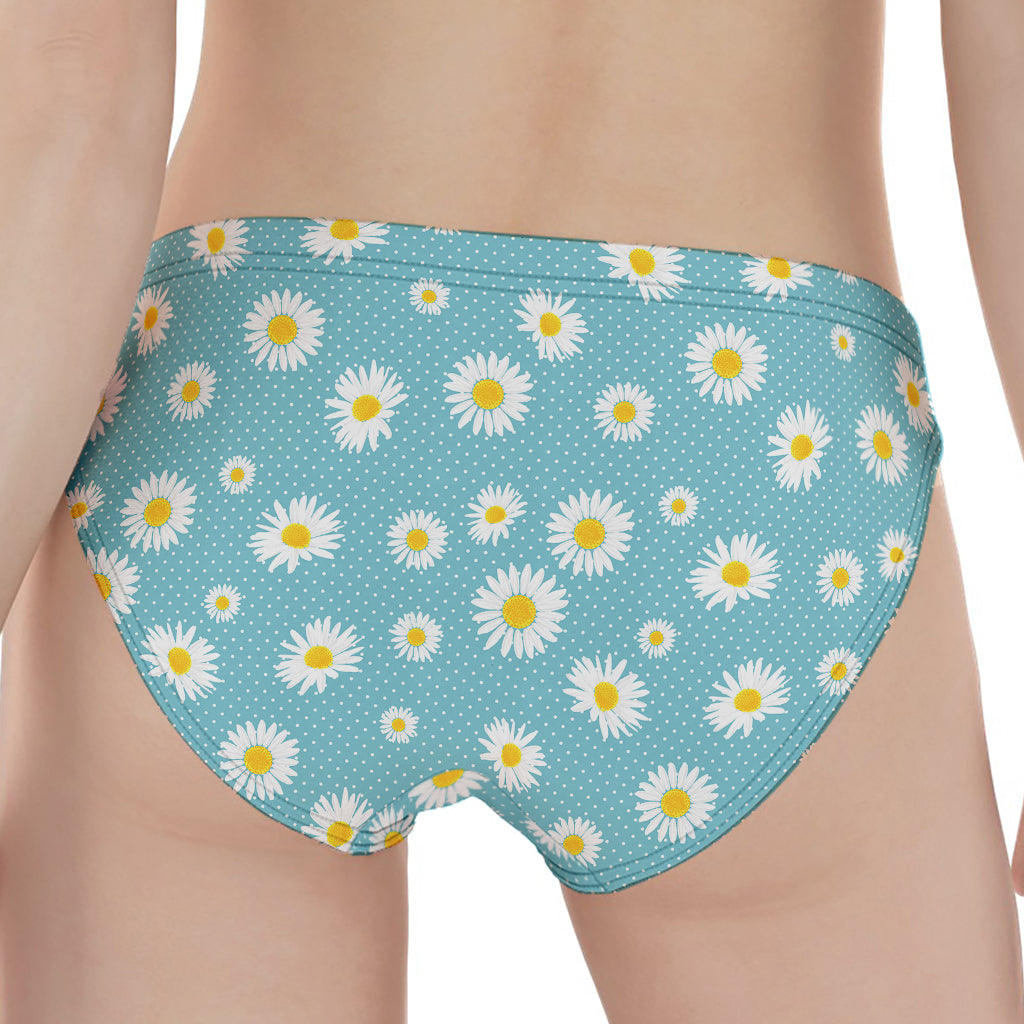 Polka Dot Daisy Flower Pattern Print Women's Panties