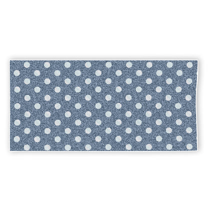 Polka Dot Denim Jeans Pattern Print Beach Towel