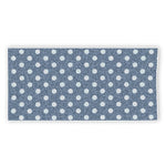 Polka Dot Denim Jeans Pattern Print Beach Towel