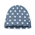 Polka Dot Denim Jeans Pattern Print Beanie