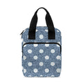 Polka Dot Denim Jeans Pattern Print Bible Tote Bag