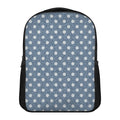 Polka Dot Denim Jeans Pattern Print Casual Backpack