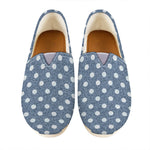 Polka Dot Denim Jeans Pattern Print Casual Shoes