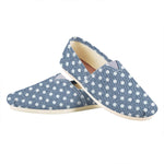 Polka Dot Denim Jeans Pattern Print Casual Shoes