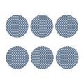 Polka Dot Denim Jeans Pattern Print Coaster Set