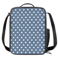 Polka Dot Denim Jeans Pattern Print Crossbody Lunch Bag