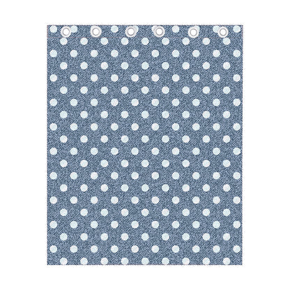 Polka Dot Denim Jeans Pattern Print Curtain