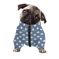 Polka Dot Denim Jeans Pattern Print Dog Zip Up Jacket
