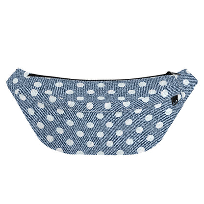 Polka Dot Denim Jeans Pattern Print Fanny Pack