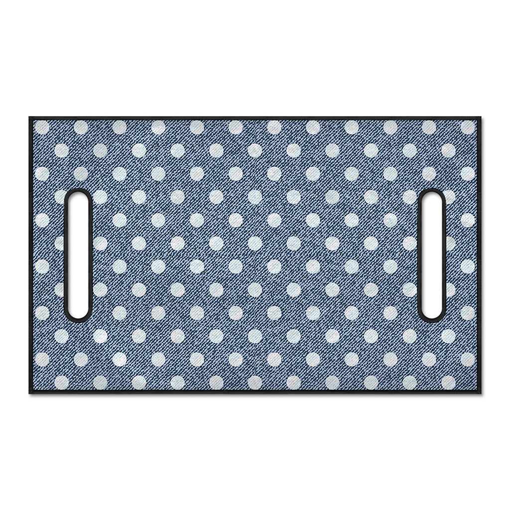 Polka Dot Denim Jeans Pattern Print Golf Cart Seat Cover