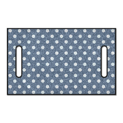 Polka Dot Denim Jeans Pattern Print Golf Cart Seat Cover