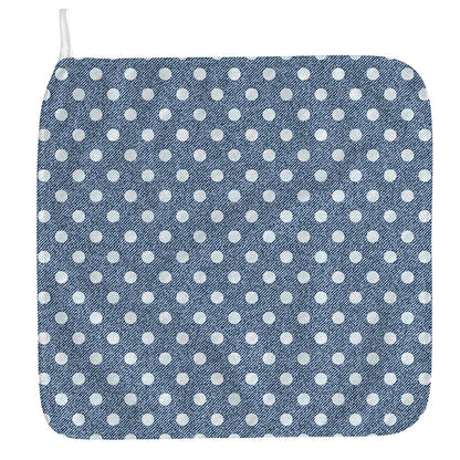 Polka Dot Denim Jeans Pattern Print Hand Towel