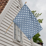 Polka Dot Denim Jeans Pattern Print House Flag