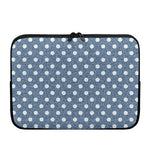 Polka Dot Denim Jeans Pattern Print Laptop Sleeve