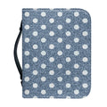 Polka Dot Denim Jeans Pattern Print Leather Bible Cover