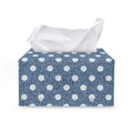 Polka Dot Denim Jeans Pattern Print Leather Tissue Box Cover