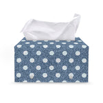 Polka Dot Denim Jeans Pattern Print Leather Tissue Box Cover
