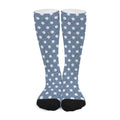 Polka Dot Denim Jeans Pattern Print Long Socks