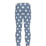 Polka Dot Denim Jeans Pattern Print Men's leggings