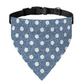 Polka Dot Denim Jeans Pattern Print Over The Collar Dog Bandana
