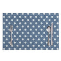 Polka Dot Denim Jeans Pattern Print Placemat
