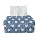 Polka Dot Denim Jeans Pattern Print Rectangle Tissue Box Cover