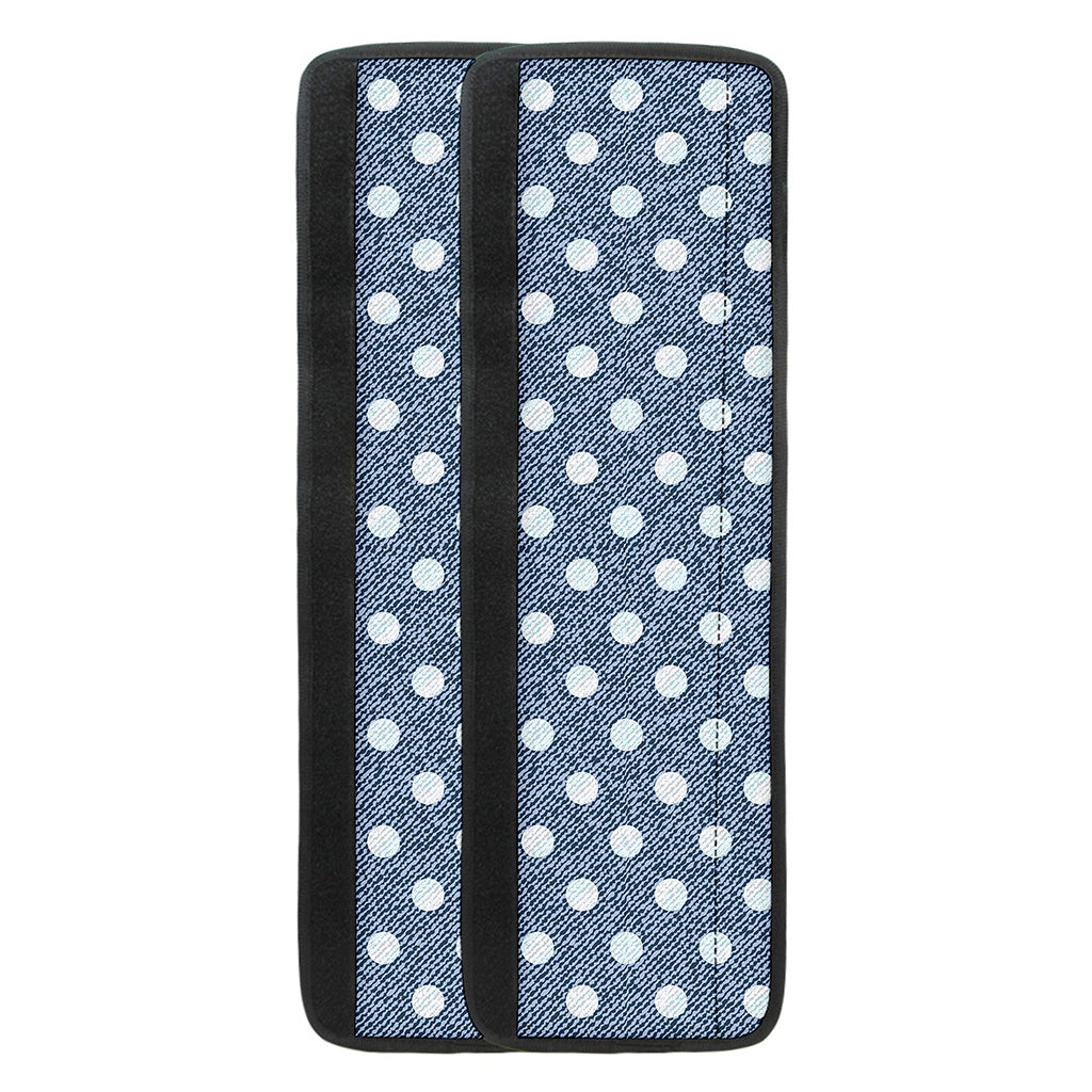 Polka Dot Denim Jeans Pattern Print Refrigerator Handle Covers