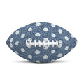 Polka Dot Denim Jeans Pattern Print Rugby Ball