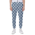 Polka Dot Denim Jeans Pattern Print Joggers