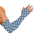 Polka Dot Denim Jeans Pattern Print Sun Protection Arm Sleeves