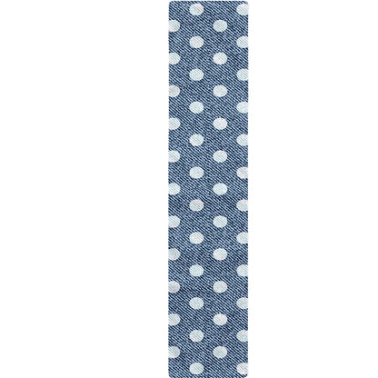 Polka Dot Denim Jeans Pattern Print Table Runner