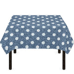 Polka Dot Denim Jeans Pattern Print Tablecloth