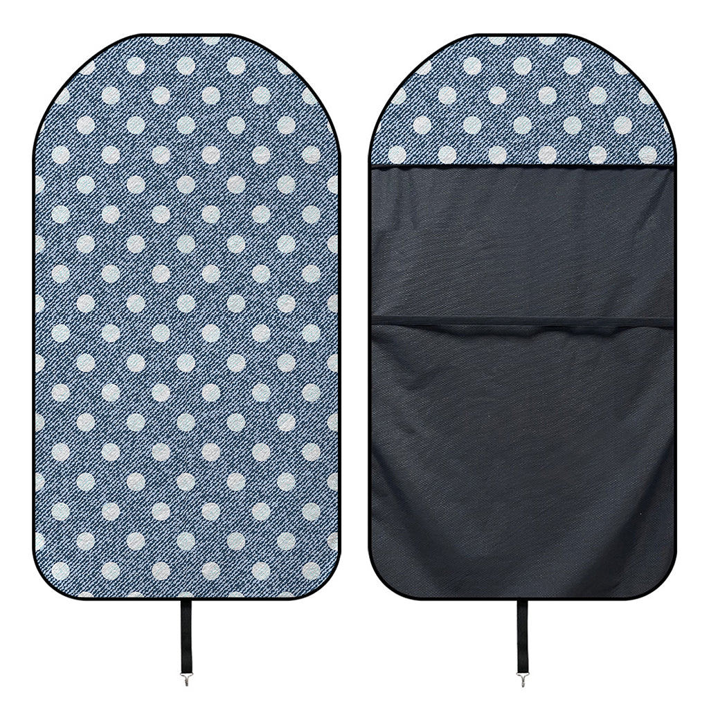 Polka Dot Denim Jeans Pattern Print Waterproof Car Seat Cover