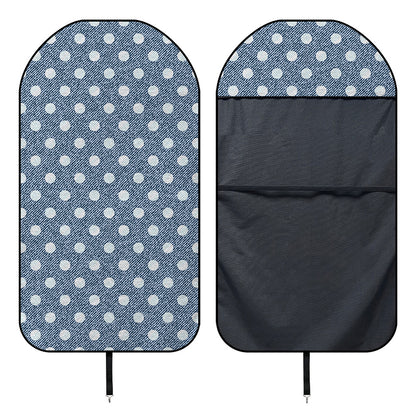 Polka Dot Denim Jeans Pattern Print Waterproof Car Seat Cover