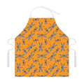 Polka Dot Dragonfly Pattern Print Adjustable Apron
