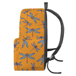Polka Dot Dragonfly Pattern Print Backpack