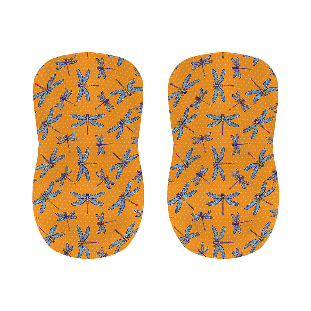 Polka Dot Dragonfly Pattern Print Bar Stool Covers