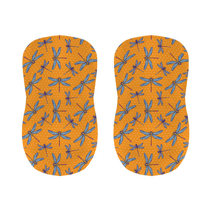 Polka Dot Dragonfly Pattern Print Bar Stool Covers
