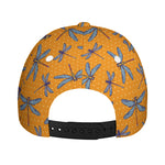 Polka Dot Dragonfly Pattern Print Baseball Cap